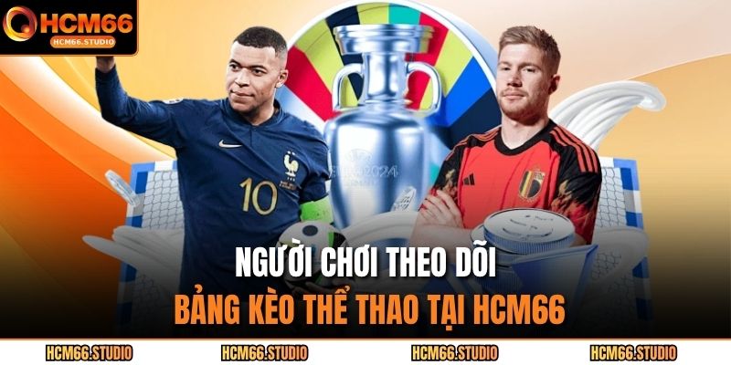 Người chơi theo dõi bảng kèo thể thao tại HCM66